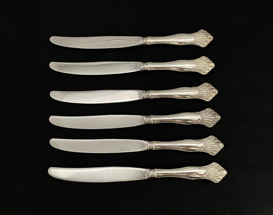 Sol sølvbestikk store kniver 23.7cm i 830s