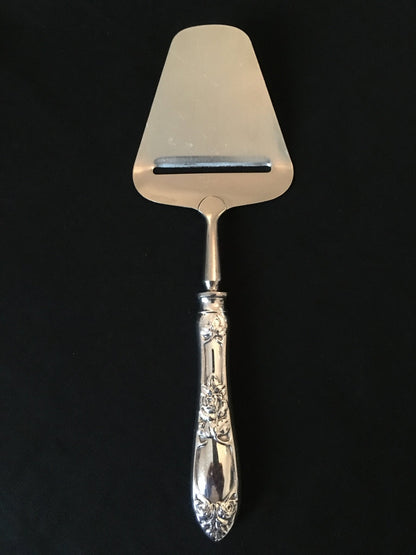 Raised Rose silver fish shovel, pie shovel, pie knife and more in the 830s