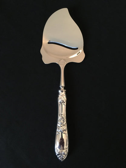 Raised Rose silver fish shovel, pie shovel, pie knife and more in the 830s