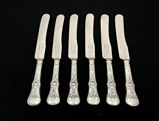 Flat Rose sølvkniver i 830s50