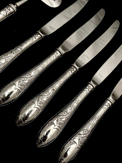 Dragon silver various parts in 830s new and old model by Th Marthinsen