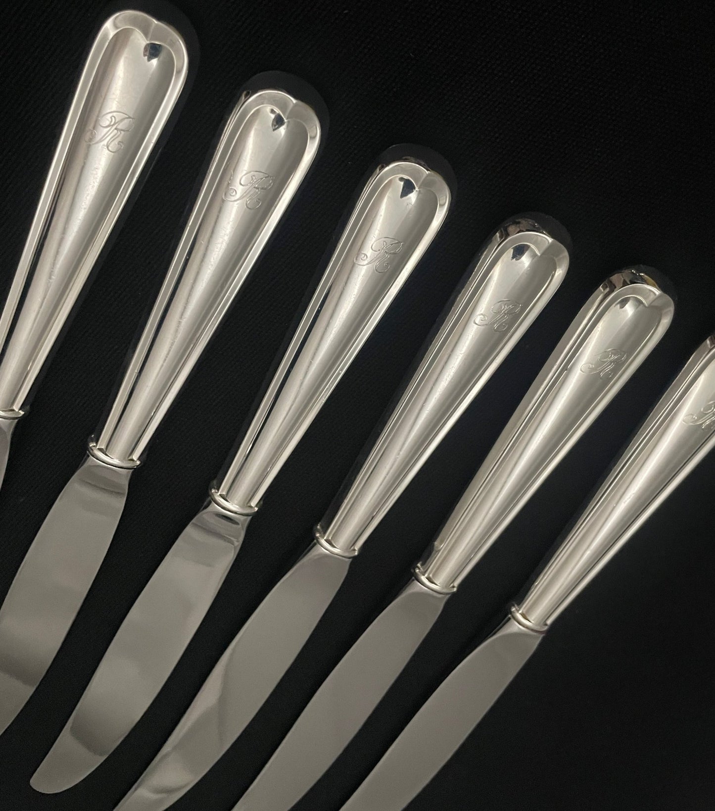 Jubileum sølvbestikk kniver i stor størrelse 23.0cm i 830s