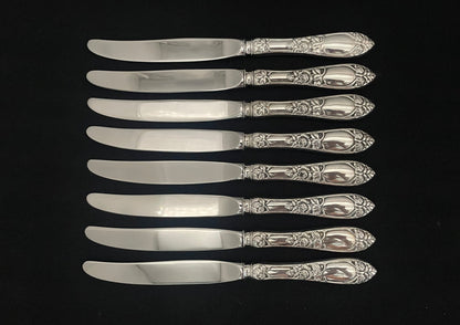 Opphøyet Rose sølvbestikk i 830s av Th Marthinsen