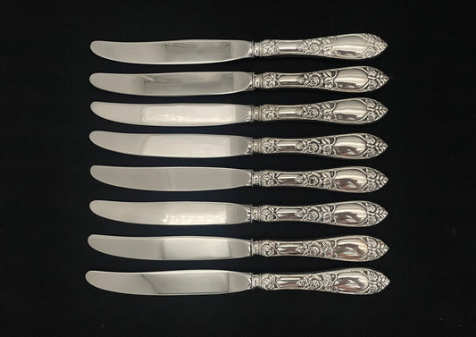 Opphøyet Rose sølvbestikk i 830s av Th Marthinsen