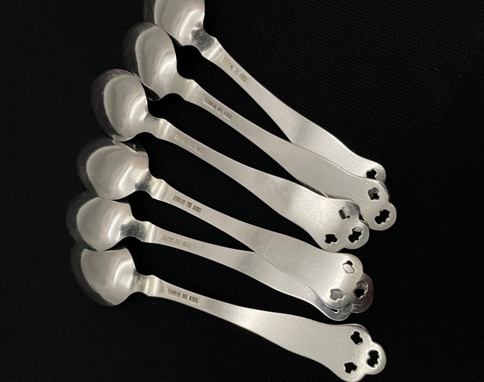 Laila Sølvbestikk kaffeskje bakside 