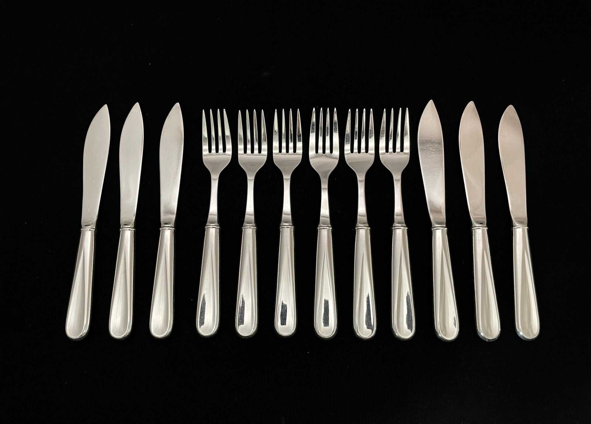 Måne Sølvbestikk Fiskekniv og Fiskegaffel