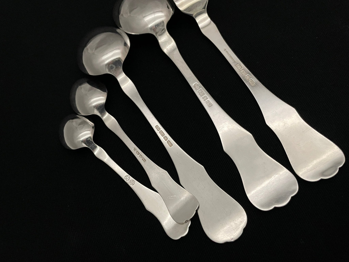 Musling Sølvbestikk stempel bakside