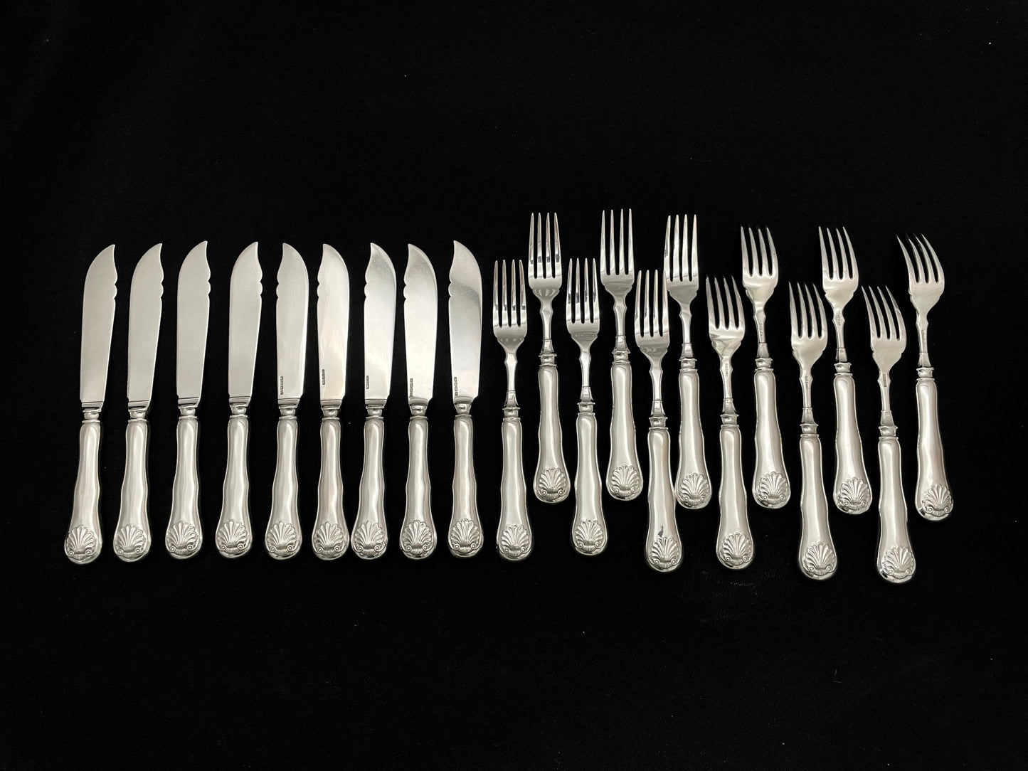 Musling Sølvbestikk Fiskebestikk