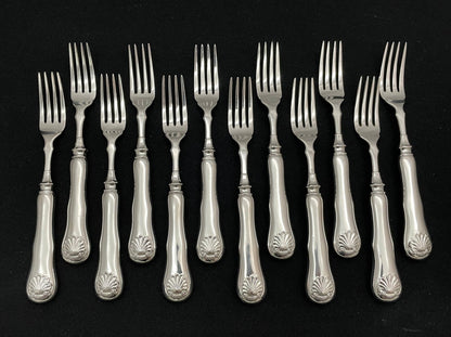 Musling Sølvbestikk Fiskegaffel Bakside