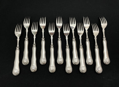 Musling Sølvbestikk Fiskegaffel Bakside