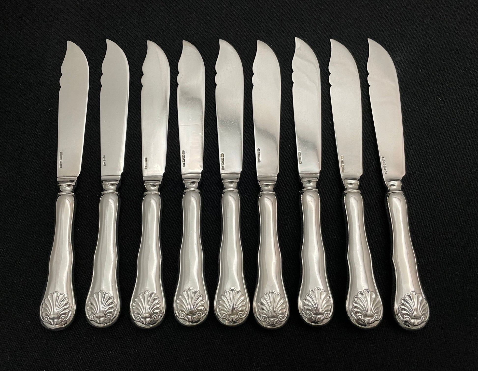 Musling Sølvbestikk Fiskekniv Stempel