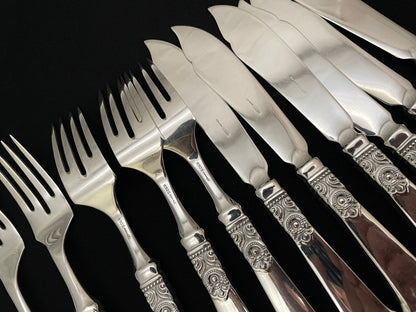 Odel Sølvbestikk Fiskegaffel og Fiskekniv