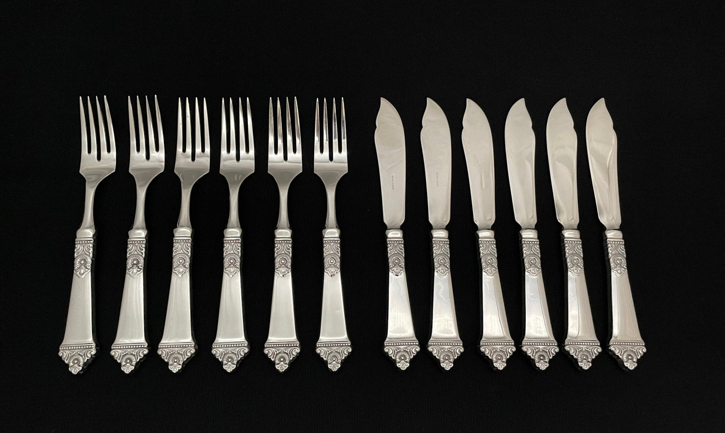 Odel Sølvbestikk Fiskekniv og Fiskegaffel