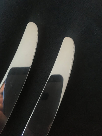 Opphøid Rose Sølvbestikk Kniv med tagger