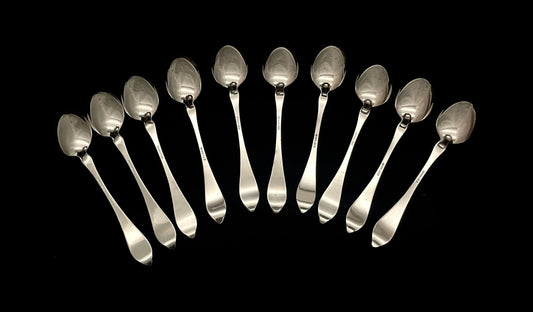 Opphøid Rose Sølvbestikk Stor dessertskje bakside