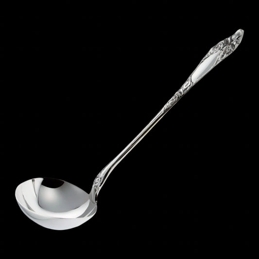 Opphøid Rose Sølvbestikk Suppeøse