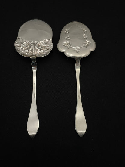 Opphold Rose solvbestikk kakespade eldre modell bakside