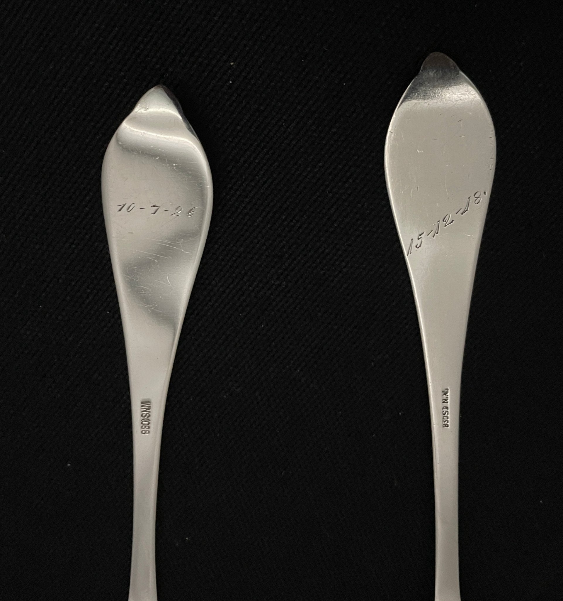 Opphøld Rose sølvbestikk kakespade eldre modell gravering