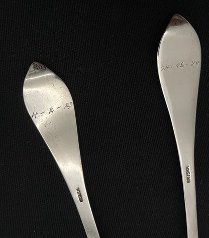 Opphøld Rose sølvbestikk kakespade eldre modell gravering