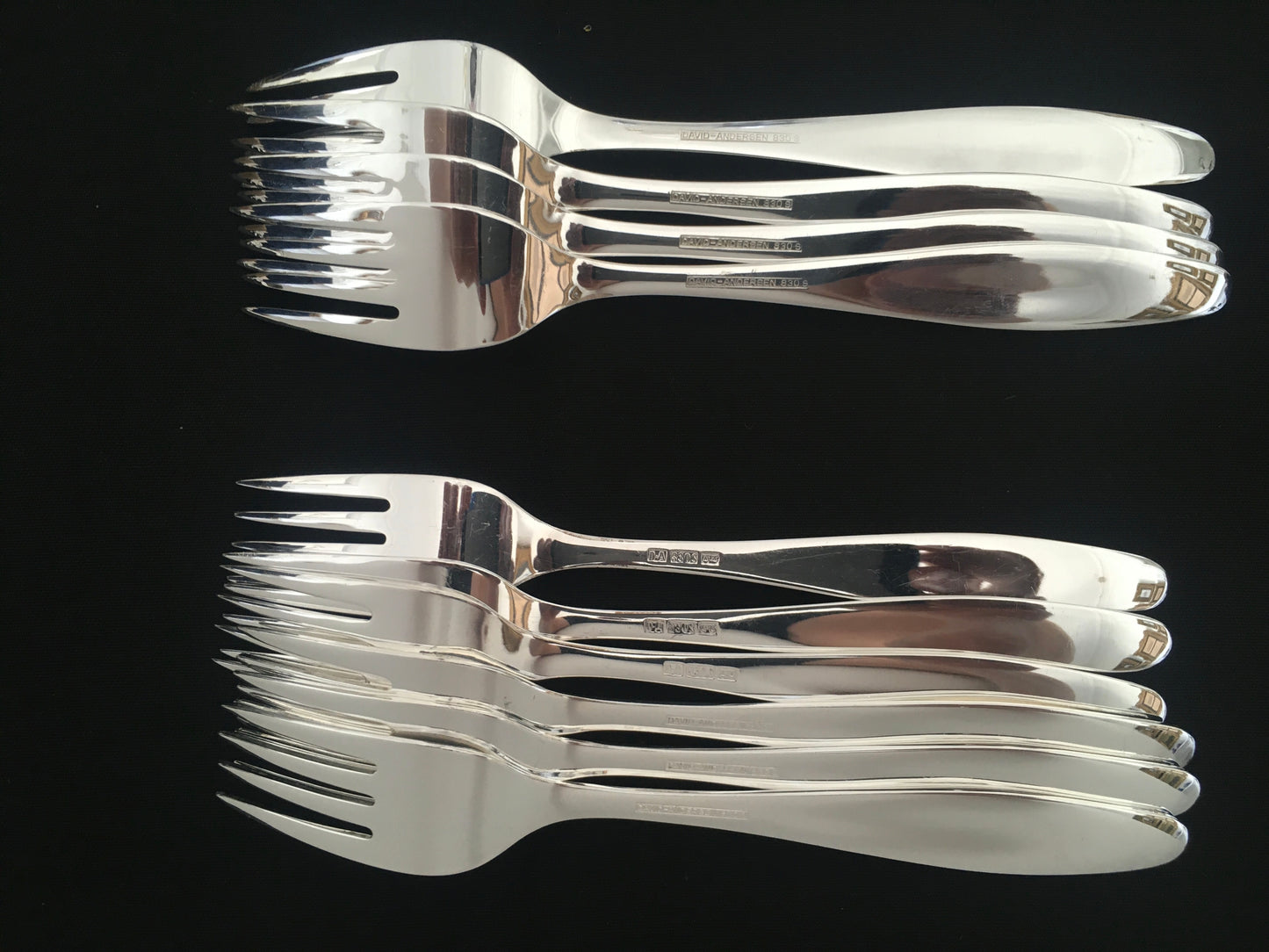 Oseberg Sølvbestikk Gaffel Bakside