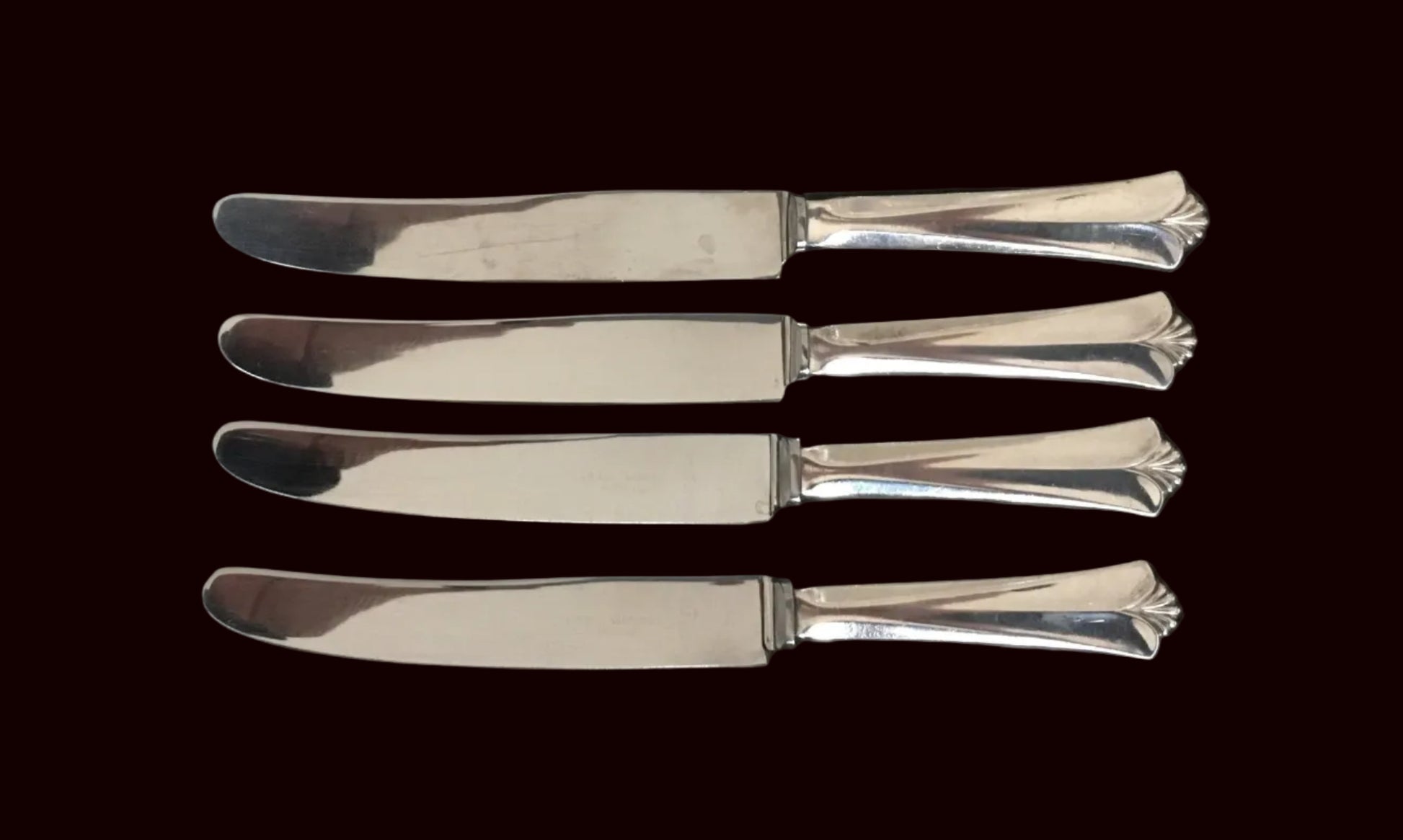 Rådhus med vifte sølvbestikk kniv