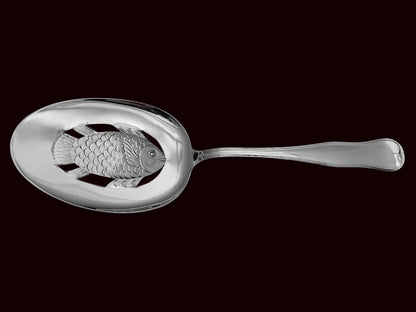 Riflet Sølvbesstikk Fisskesspade eldre modell David Andersen