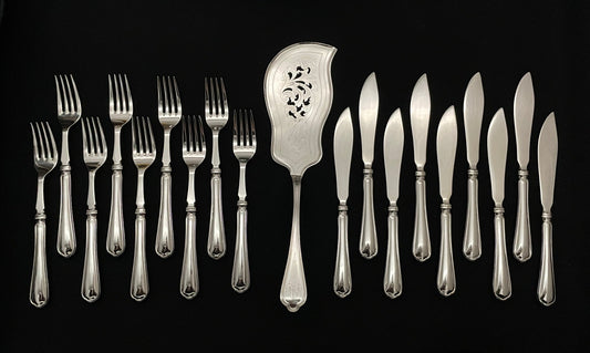 Fiskekniv, Fiskespade Fiskegaffel