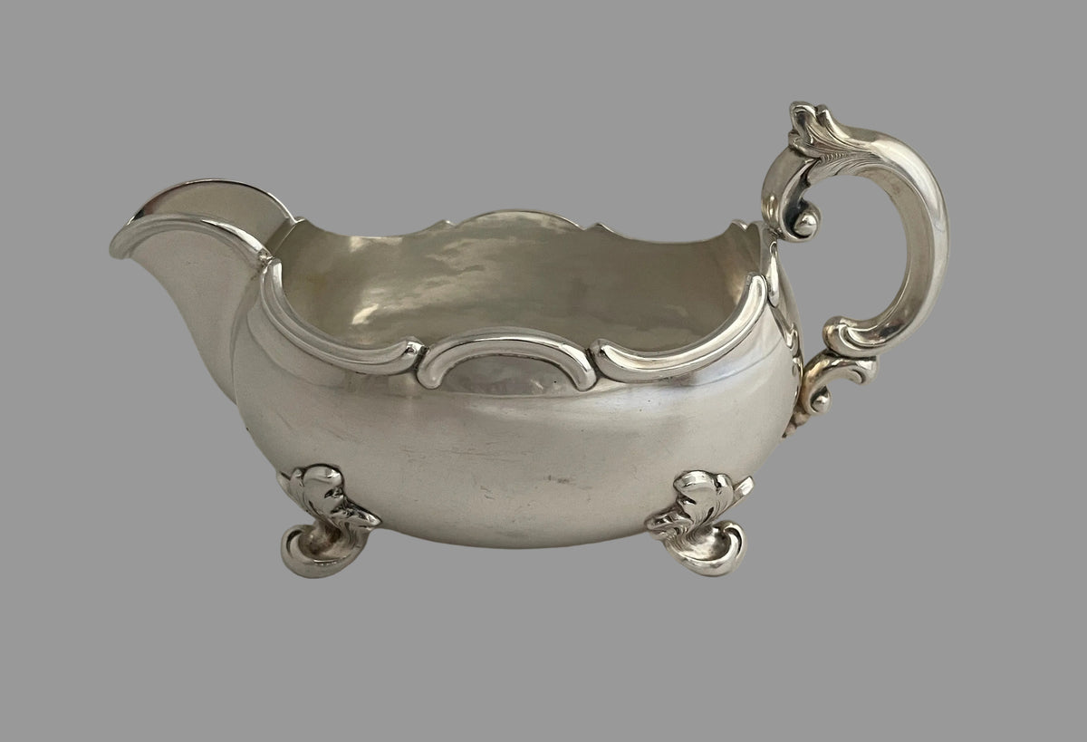 Rococo sølv fløtemugge 830s Th Marthinsen