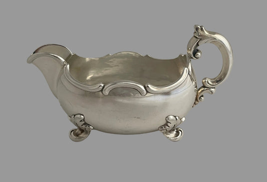 Rococo sølv fløtemugge 830s Th Marthinsen
