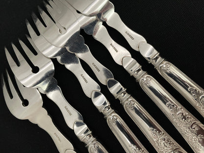 Rokokko Sølvbestikk Fiskegaffel