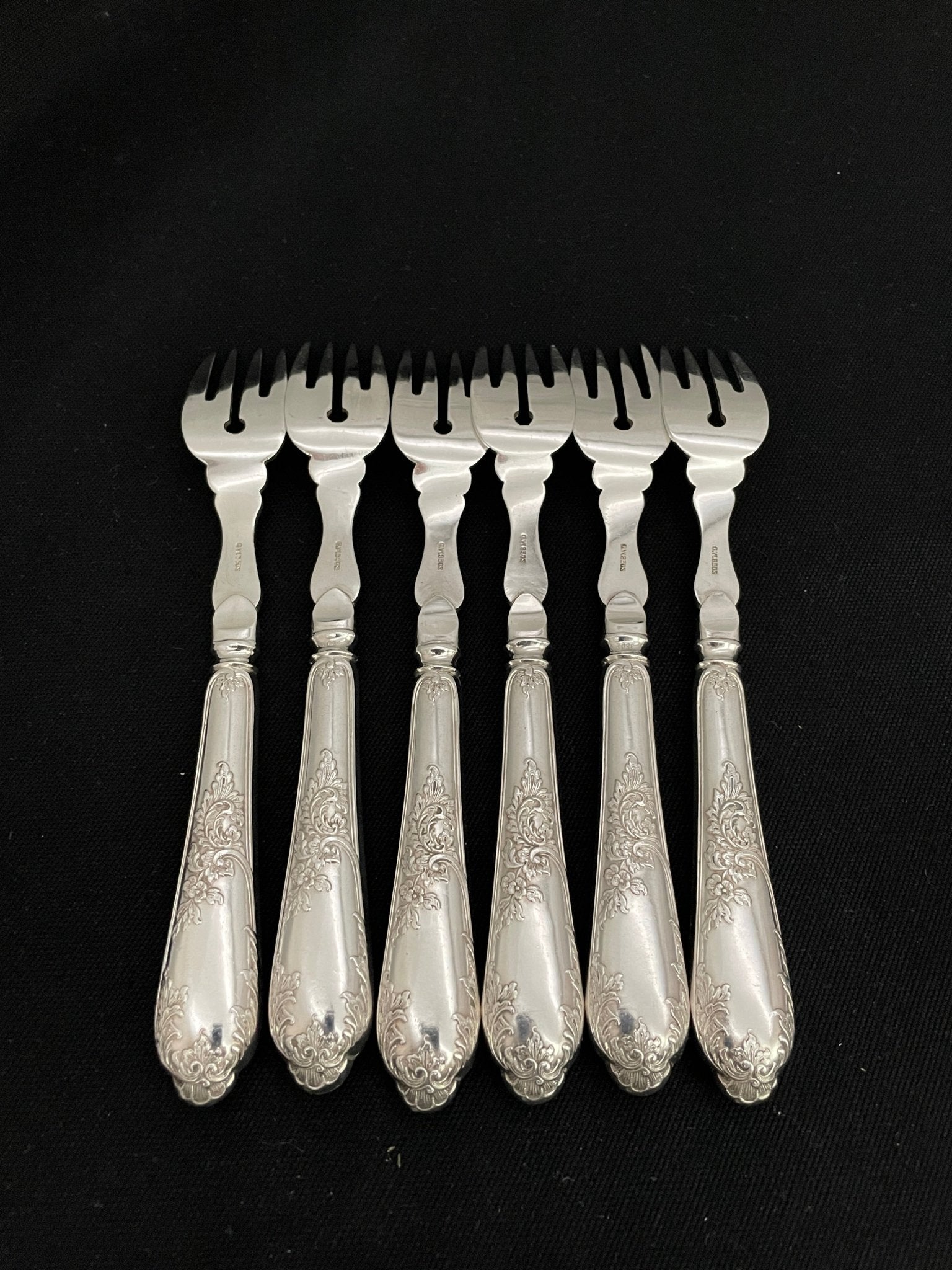 Rokokko Sølvbestikk Fiskegaffel