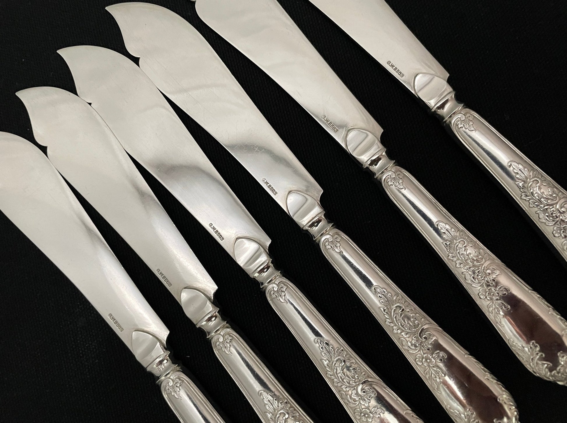 Rokokko Sølvbestikk Fiskekniv