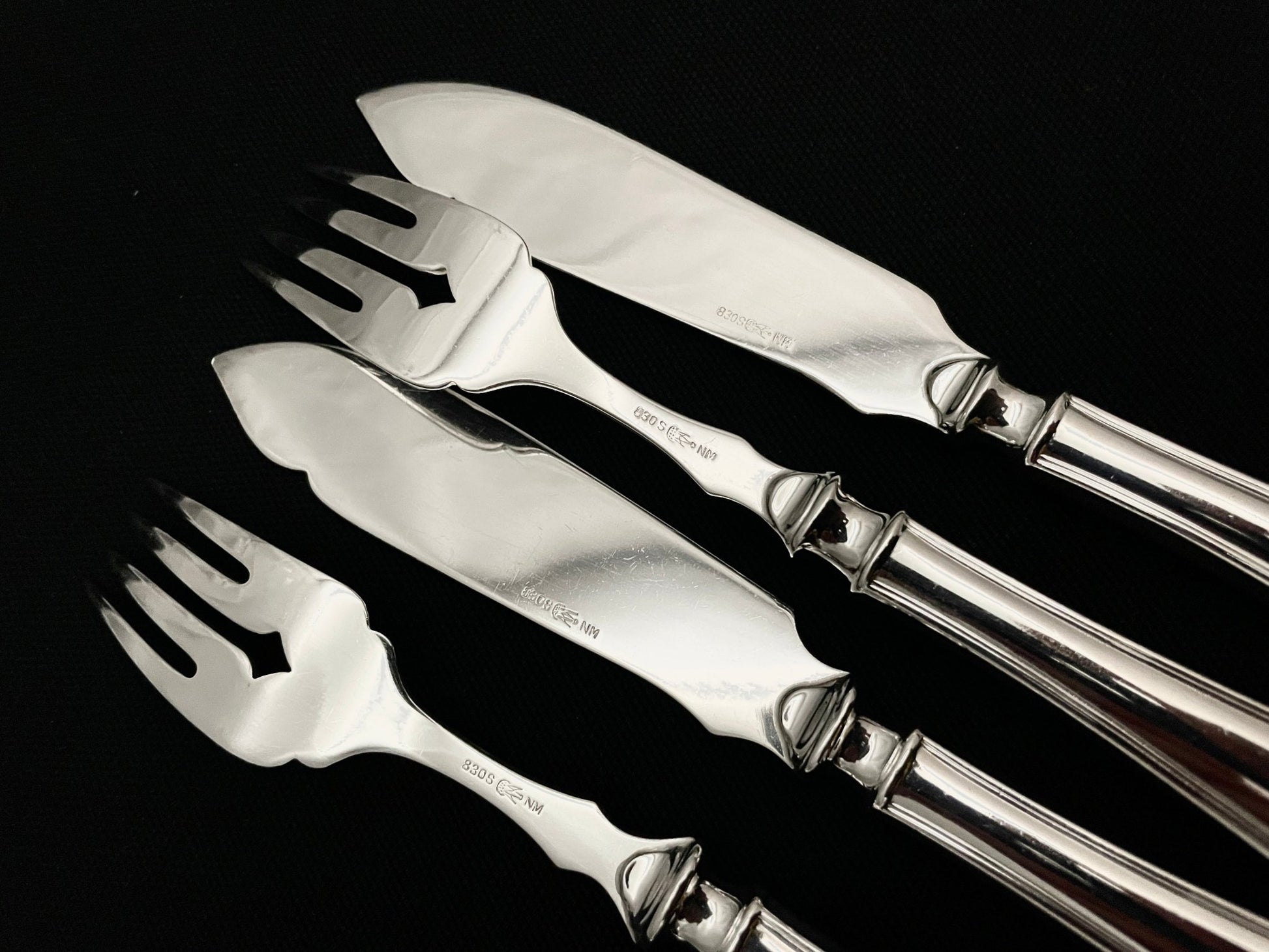 Rosendal Sølvbestikk Fiskebestikk bakside