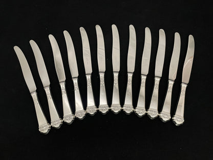 Saga sølv kniv bakside