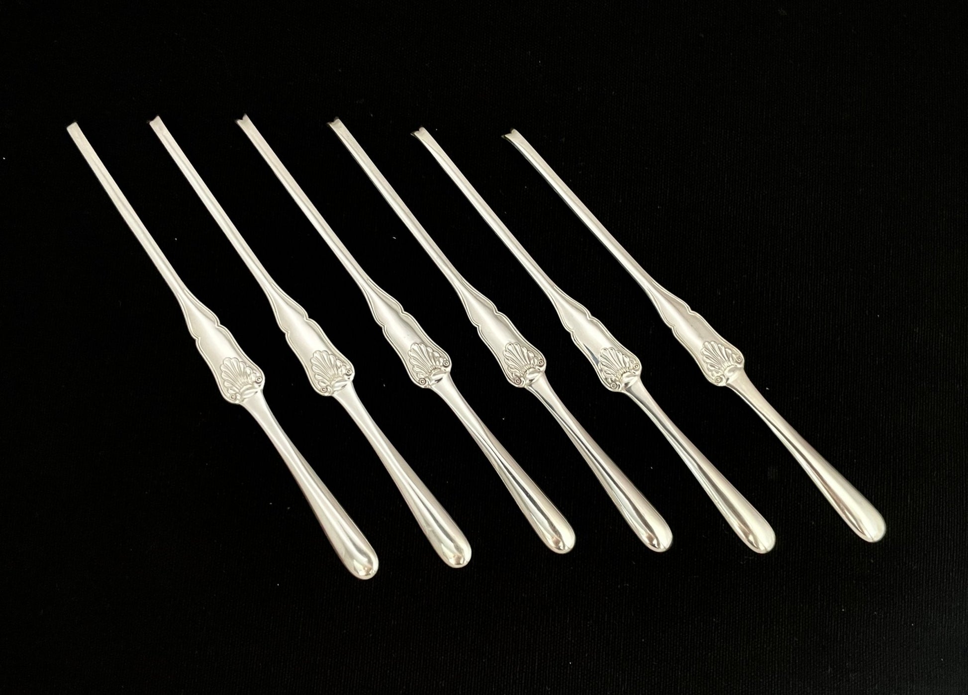 Sølv hummergaffel skalldyrgaffel Th Marthinsen