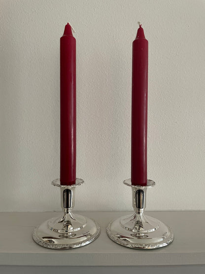 Sølv lysestaker 830s Th Marthinsen