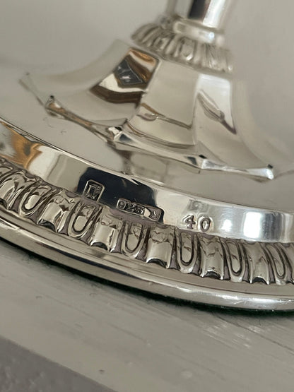 Sølv lysestaker 925s av Tostrup stempel