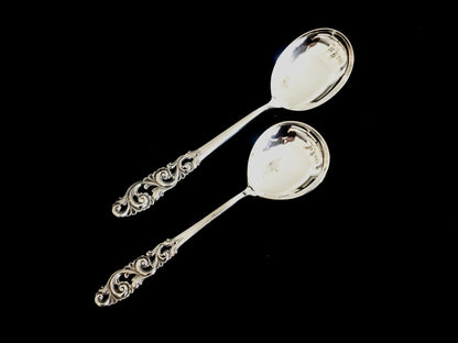 Tele Sølvbestikk Serverings skje og  liten serverings skje