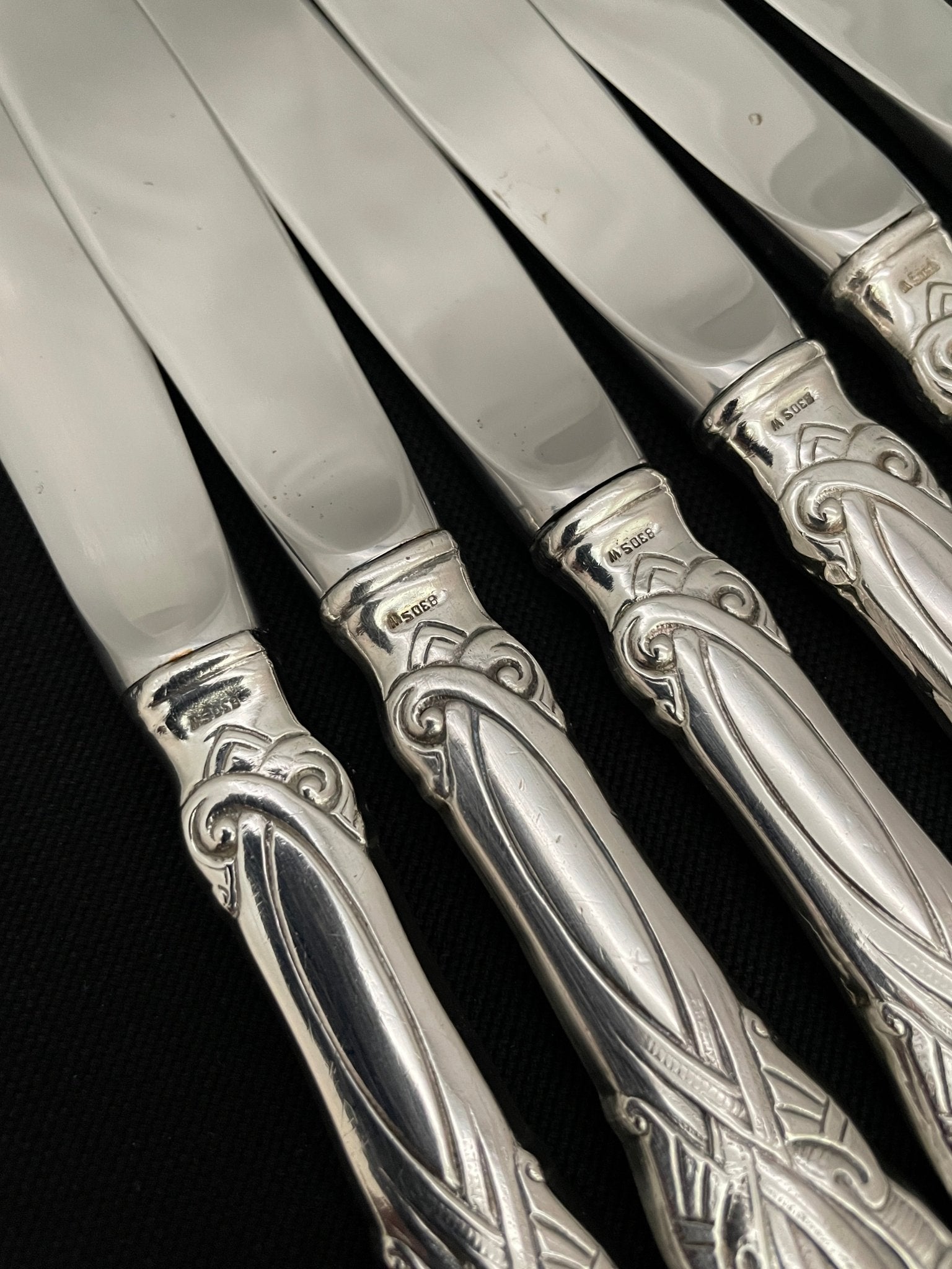 Ukjent Drage Sølvbestikk Kniv stempel