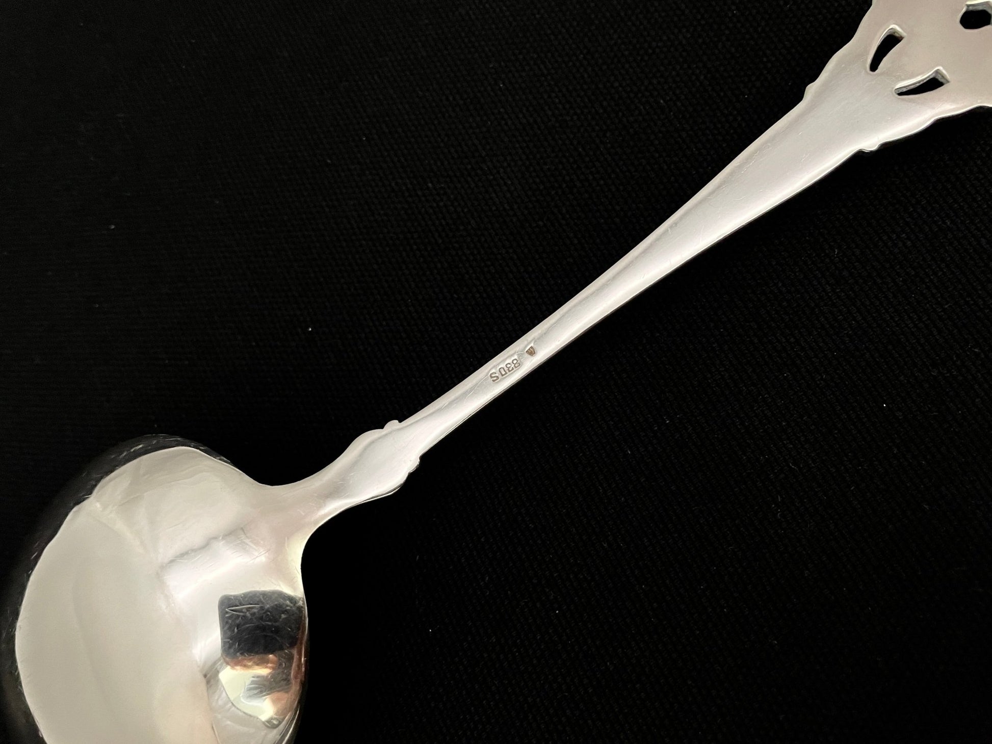 Ukjent Drage Sølvbestikk Potetskje stempel