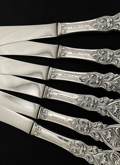 Valdres Sølvbestikk Fiskekniv Gravering