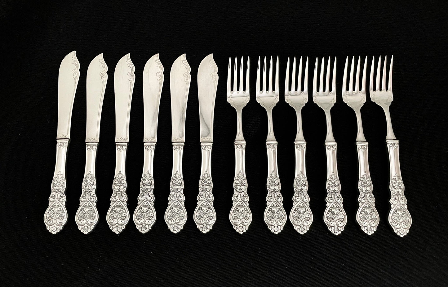 Valdres Sølvbestikk Fiskekniv og Fiskegaffel