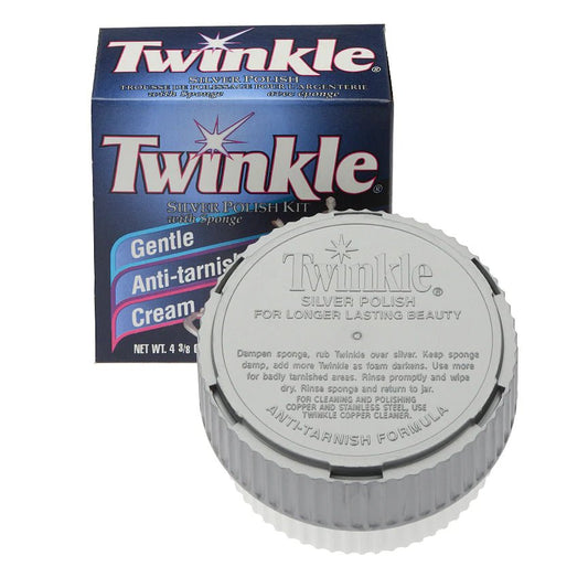 Twinkle sølv polish, sølv polish 124g med svamp