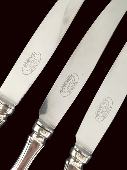 Barokk 2 Solvbestikk Kniv Stempel