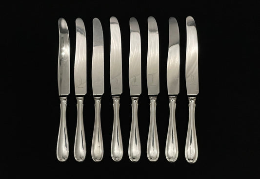 Bergensk Riflet Sølvbestikk Kniv Bakside