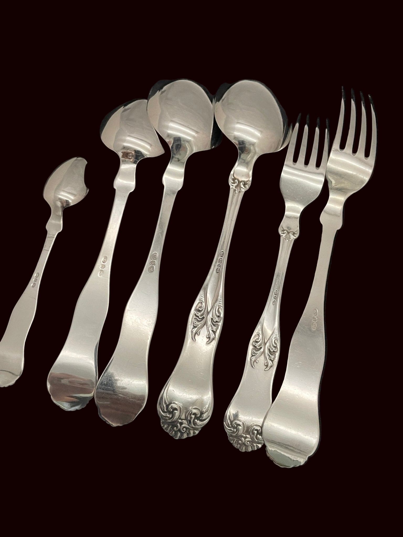 Bonderokokko Sølvbestikk Bakside