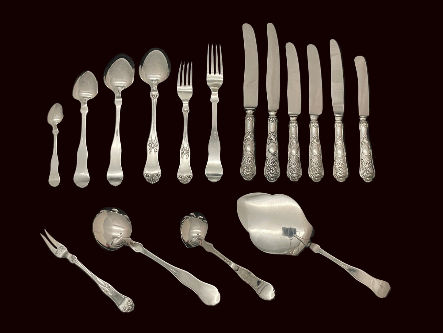 Bonderokokko Sølvbestikk Bestikk Bakside