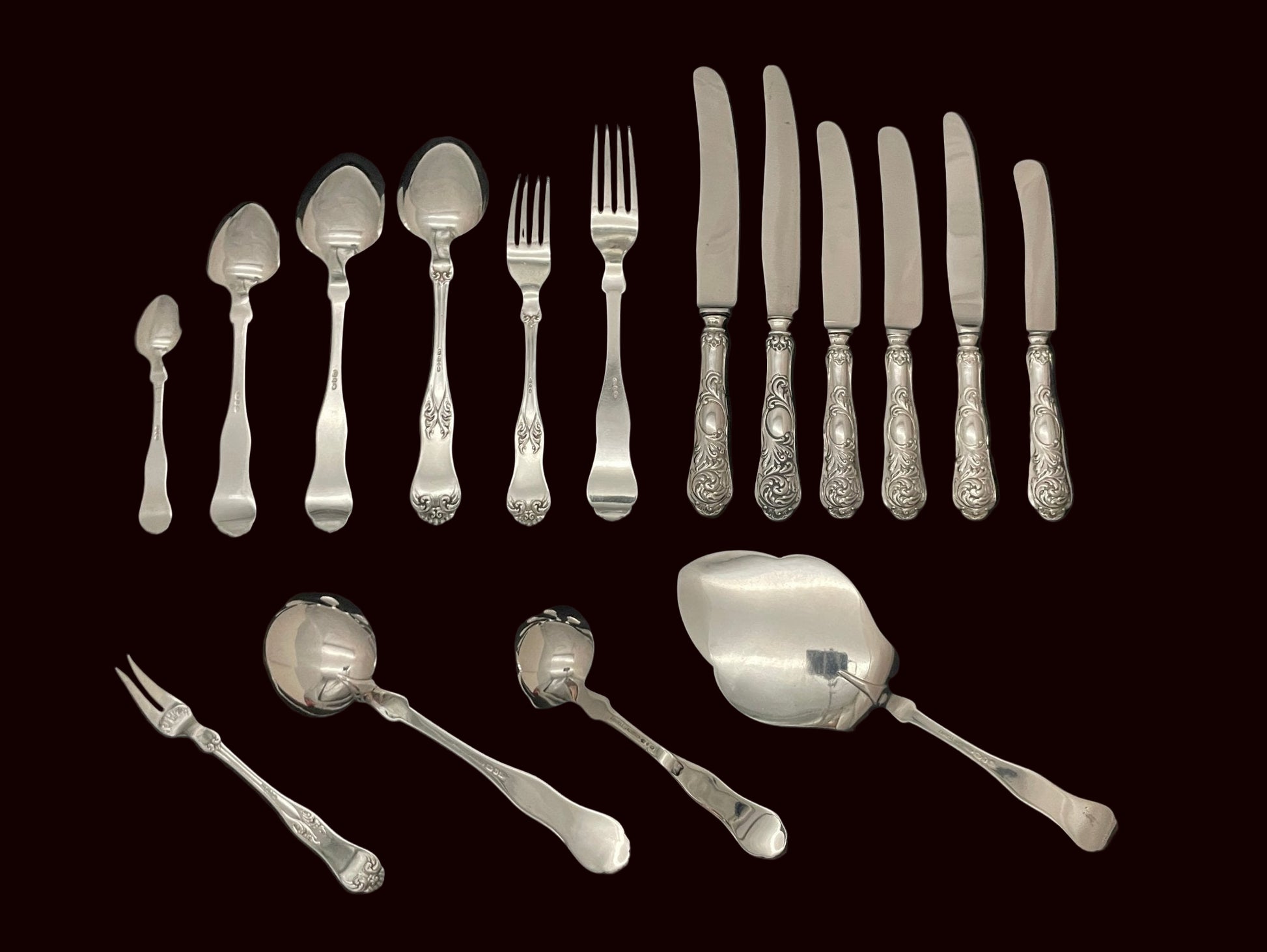 Bonderokokko Sølvbestikk Bestikk Bakside