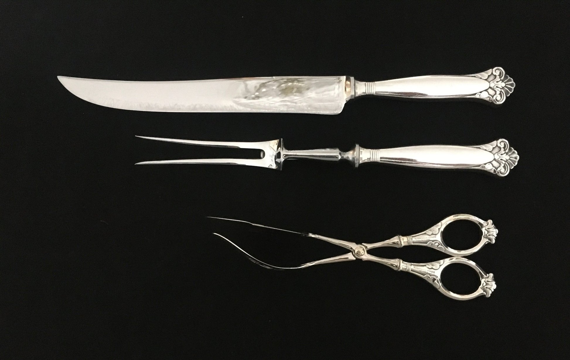 Cloister Sølvbestikk Transjerkniv og Transjergaffel