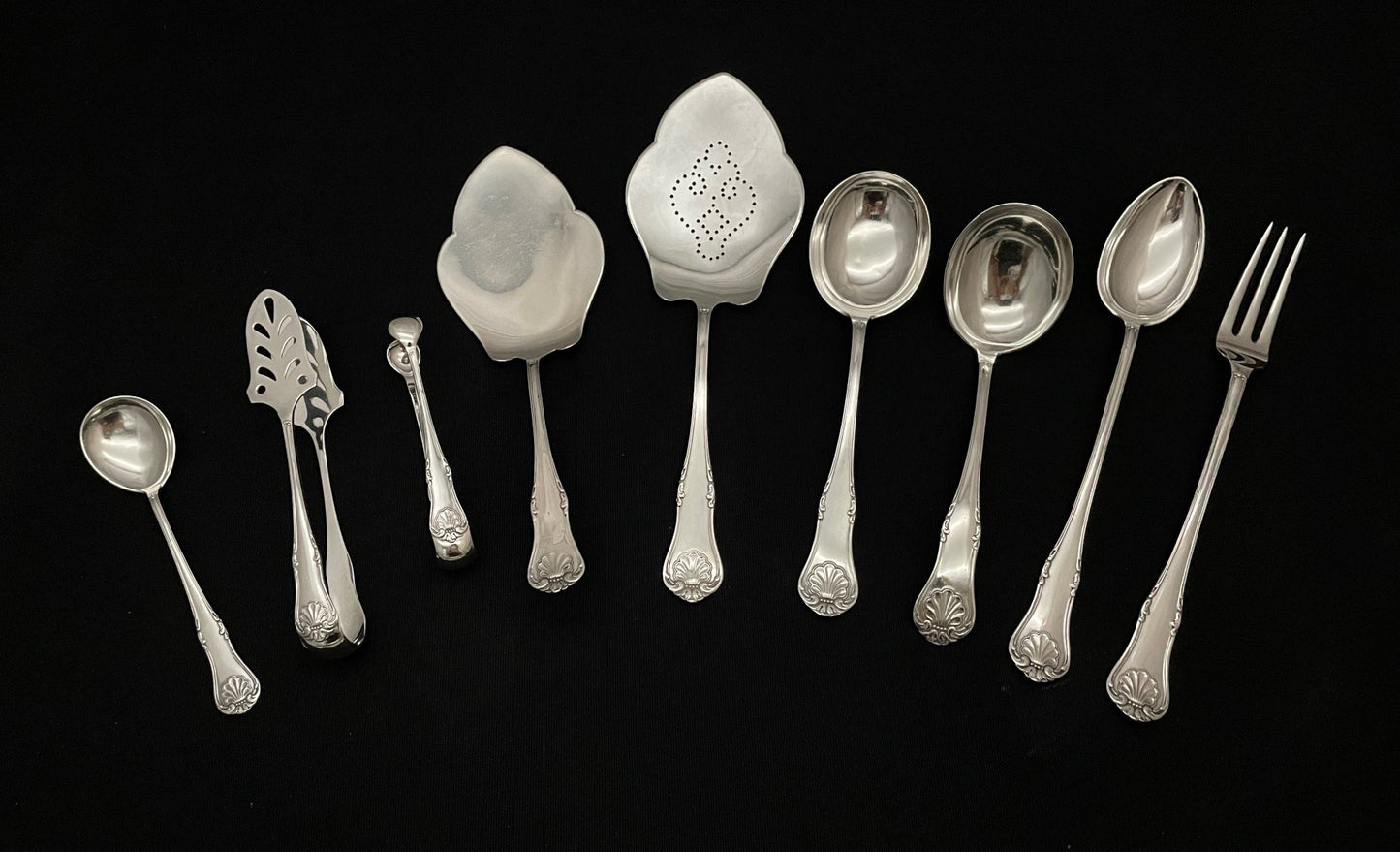 Dobbelt Presset Musling Sølvbestikk